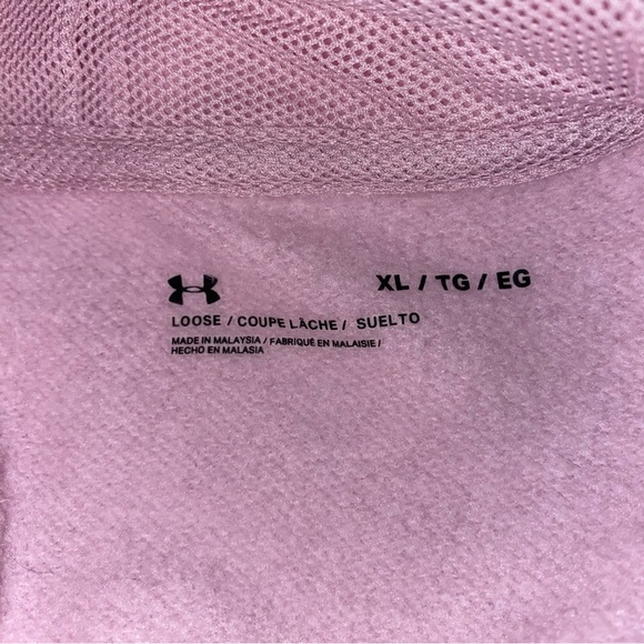 Under Armour Light Pink Speckled Hoodie - Picture 4 of 5